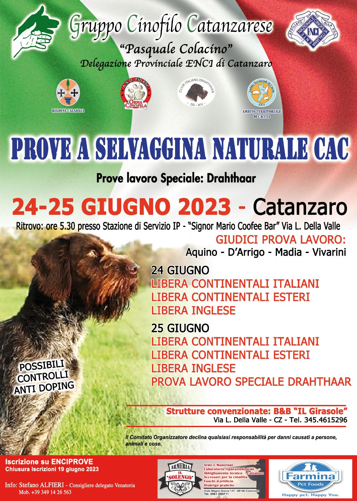 prove a selvaggina naturale cac